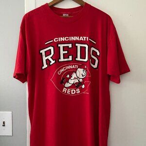 Vintage 1989 Artex Cincinnati Reds Single Stitch T-Shirt Size XL MLB Baseball